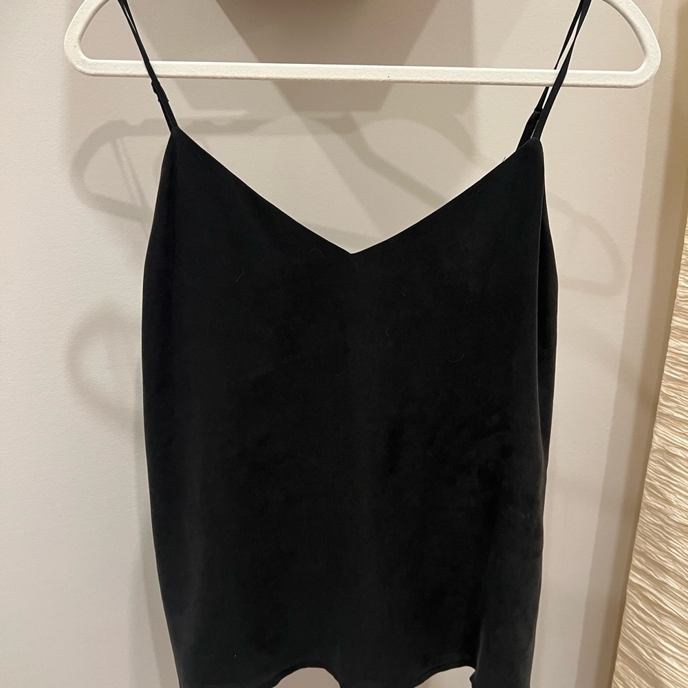 Black Spaghetti Strap Silk Cami Jane/Gabriella XS